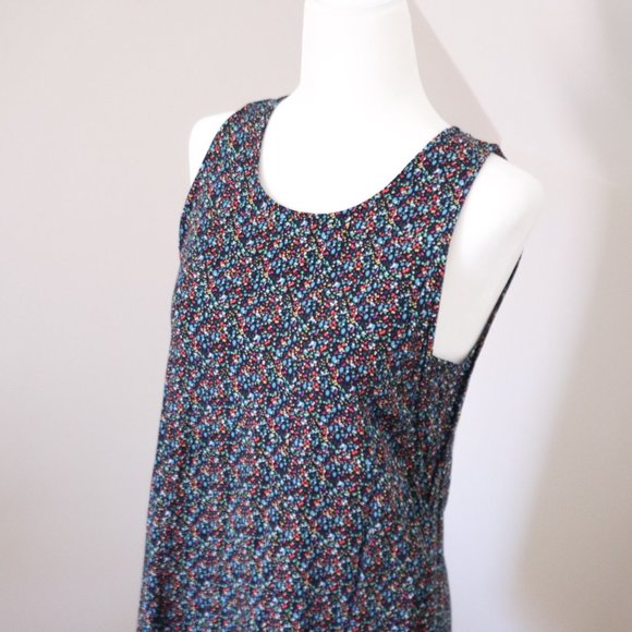 GAP Tie Back Black Multi Swing Dress XS - Picture 5 of 8